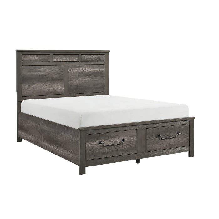Lenoir Queen Storage Platform Bed GREY