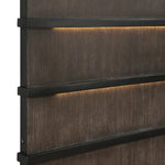Acworth Queen Bed W/LED BROWNISH GREY