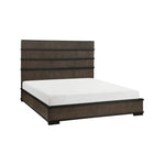 Acworth Queen Bed W/LED BROWNISH GREY