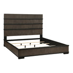 Acworth Queen Bed W/LED BROWNISH GREY
