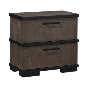 Acworth Night Stand BROWNISH GREY/BLACK