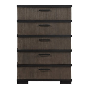 Acworth 5 Drawer Chest BROWNISH GREY/BLACK
