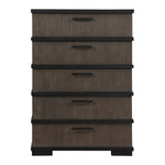 Acworth 5 Drawer Chest BROWNISH GREY/BLACK