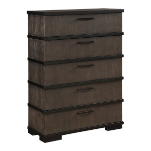 Acworth 5 Drawer Chest BROWNISH GREY/BLACK