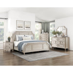 Leander Queen Bed LITE BROWN