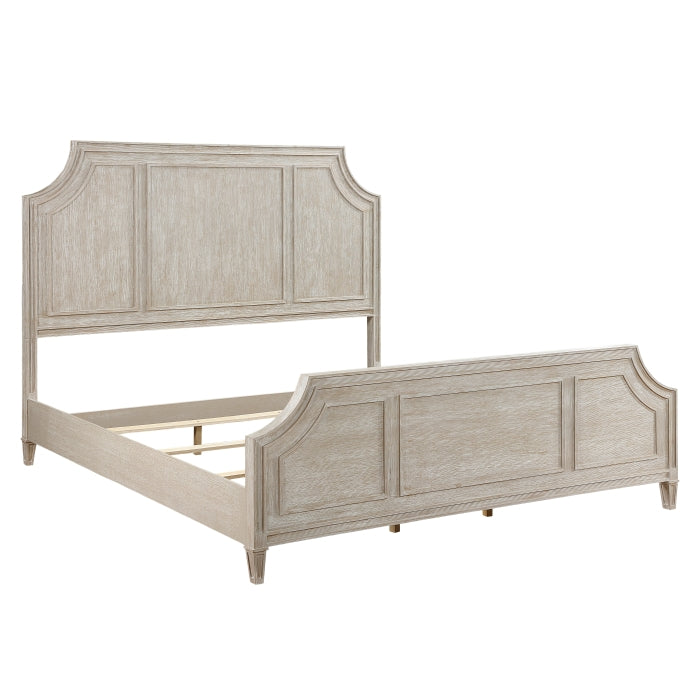 Leander Queen Bed LITE BROWN