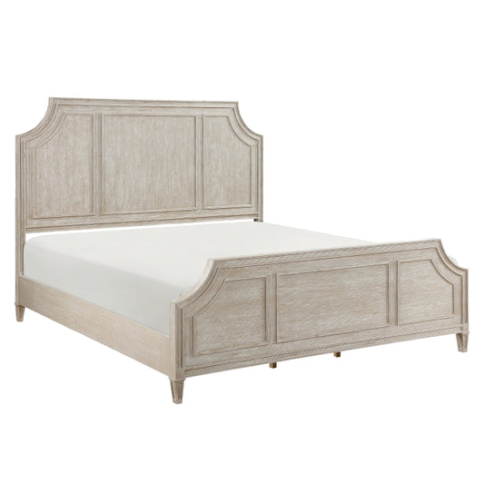 Leander Queen Bed LITE BROWN