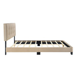 Newberry Queen Platform Bed LITE BROWN