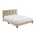 Newberry Queen Platform Bed LITE BROWN