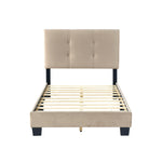 Newberry Twin Platform Bed LITE BROWN