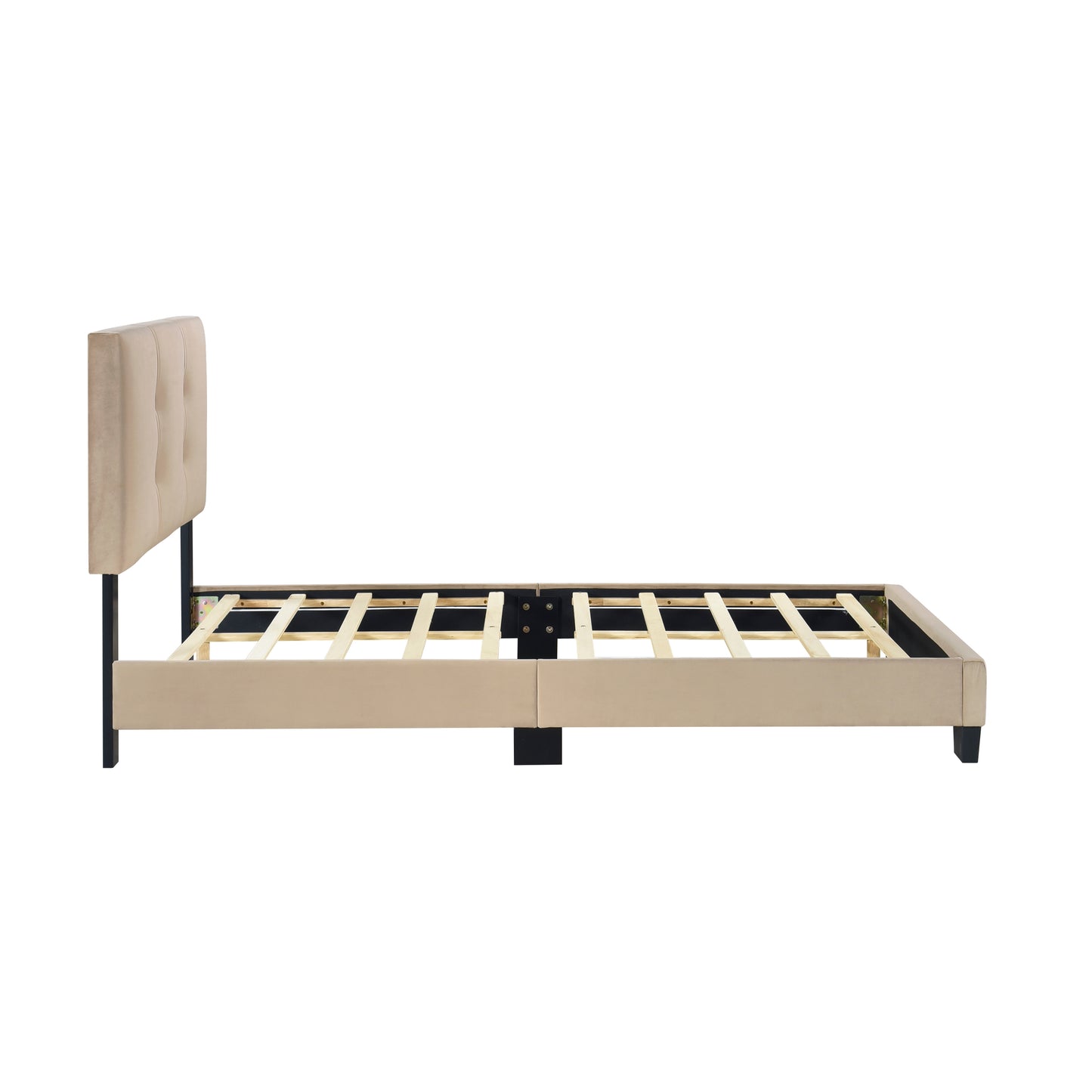 Newberry Twin Platform Bed LITE BROWN