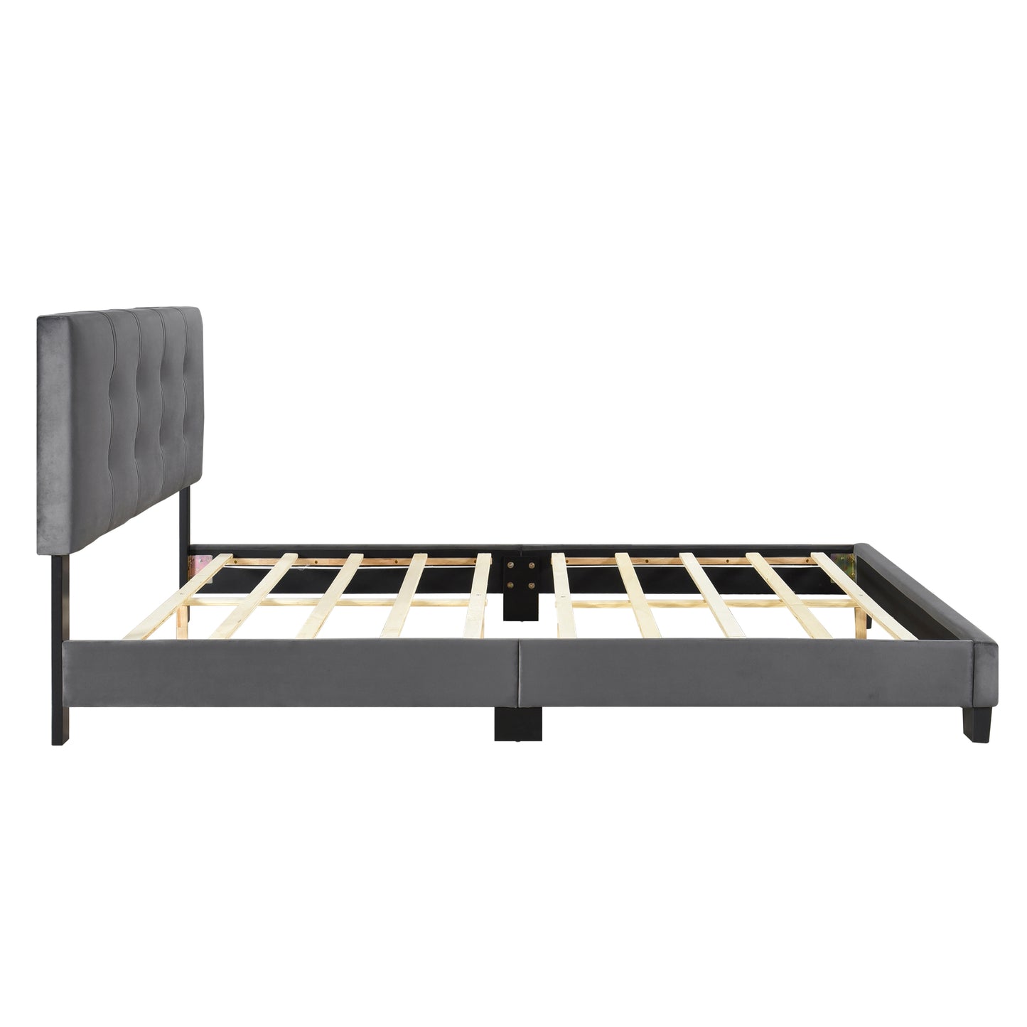 Newberry Queen Platform Bed GREY