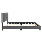 Newberry Queen Platform Bed GREY