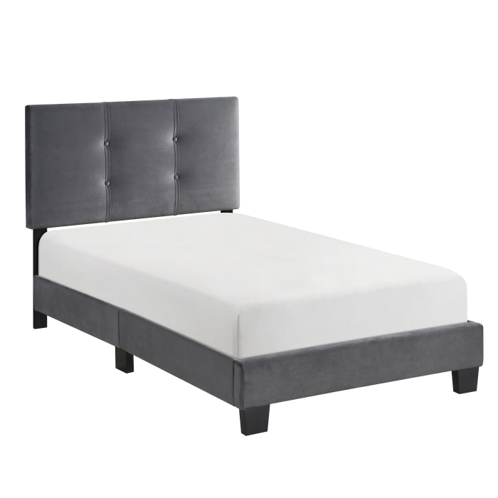 Newberry Twin Platform Bed DARK GREY