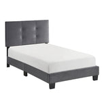 Newberry Twin Platform Bed DARK GREY