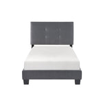 Newberry Twin Platform Bed DARK GREY