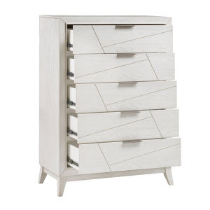 Asteria 5 Drawer Chest ANTIQUE WHITE