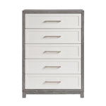Rowan 5 Drawer Chest IVORY/GREY