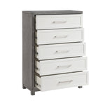 Rowan 5 Drawer Chest IVORY/GREY