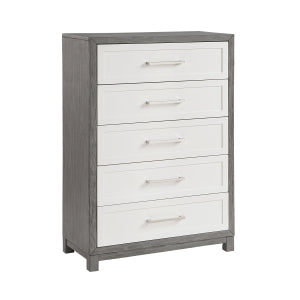 Rowan 5 Drawer Chest IVORY/GREY