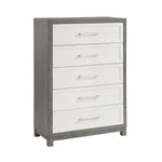 Rowan 5 Drawer Chest IVORY/GREY