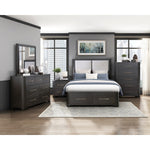 Gilbert Queen Storage Platform Bed CHARCOAL