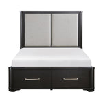 Gilbert Queen Storage Platform Bed CHARCOAL