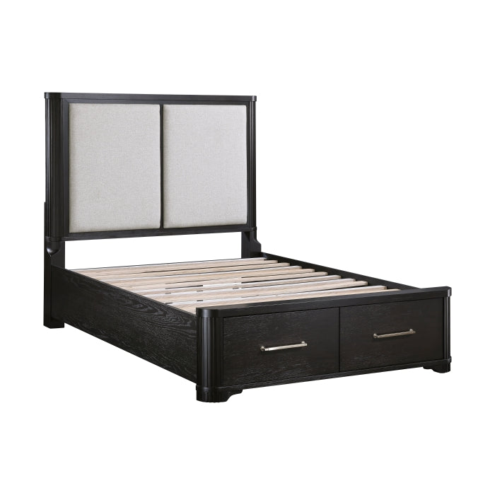 Gilbert Queen Storage Platform Bed CHARCOAL