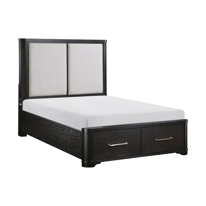 Gilbert Queen Storage Platform Bed CHARCOAL