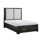 Gilbert Queen Storage Platform Bed CHARCOAL