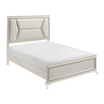 Audra Queen Bed W/LED WHITE/GOLD