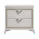 Audra Night Stand WHITE/GOLD