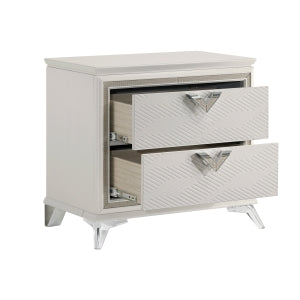 Audra Night Stand WHITE/GOLD