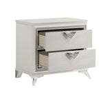 Audra Night Stand WHITE/GOLD