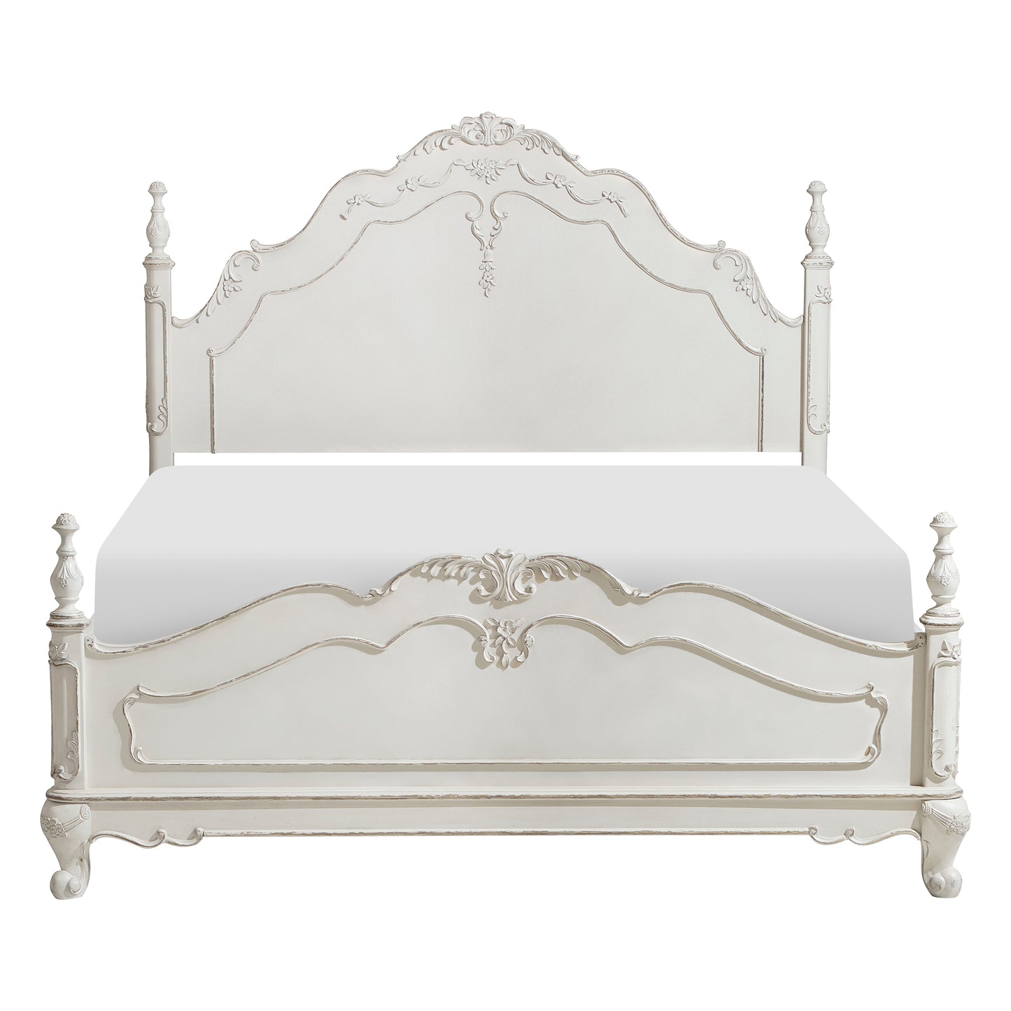 Cinderella Queen Bed ANTIQUE WHITE