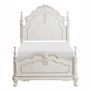 Cinderella Twin Bed ANTIQUE WHITE