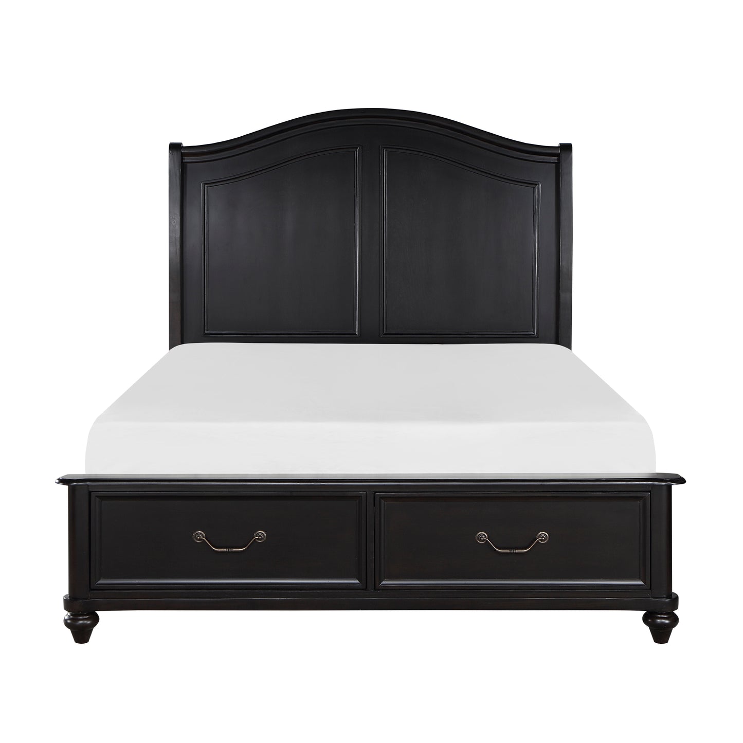Herman Queen Storage Platform Bed CHARCOAL BROWN