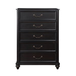Herman 5 Drawer Chest CHARCOAL BROWN