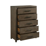 Cambridge 5 Drawer Chest DARK WALNUT