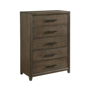 Cambridge 5 Drawer Chest DARK WALNUT