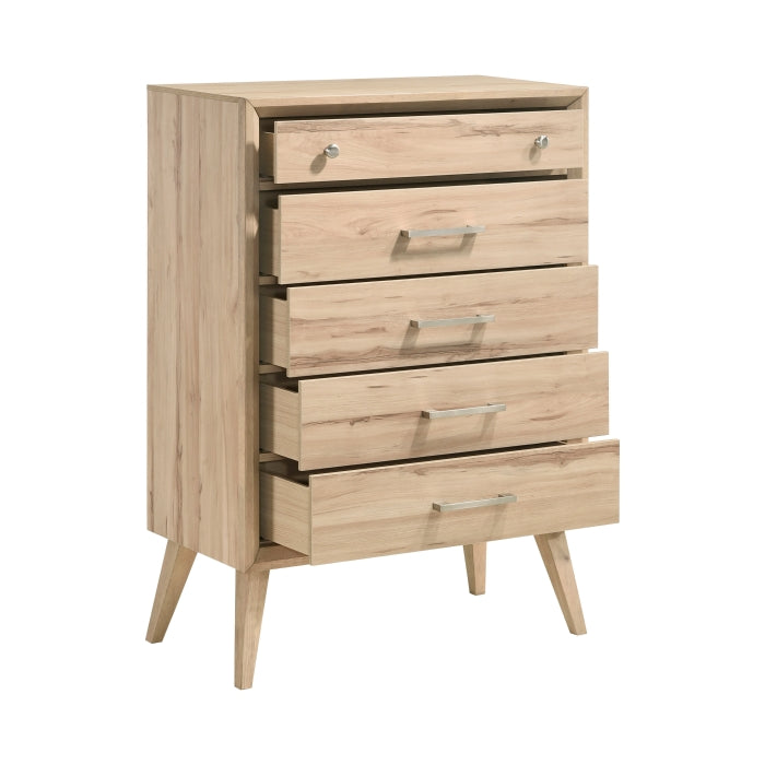 Marrin 5 Drawer Chest NATURAL