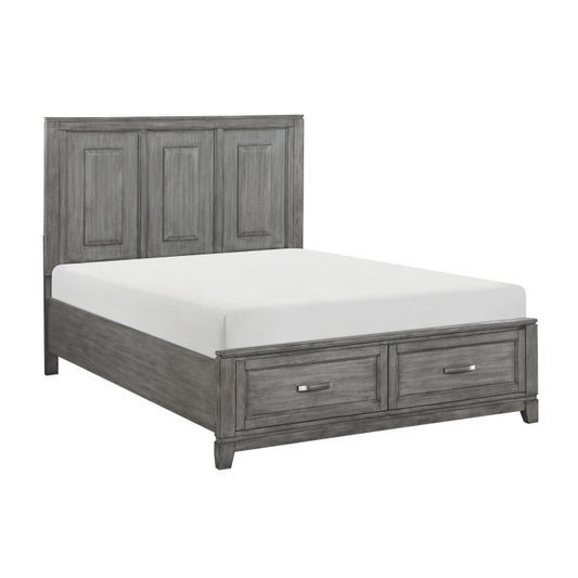 Garretson Queen Storage Platform Bed GREY