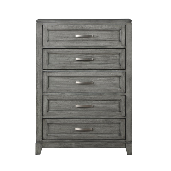 Garretson 5 Drawer Chest GREY