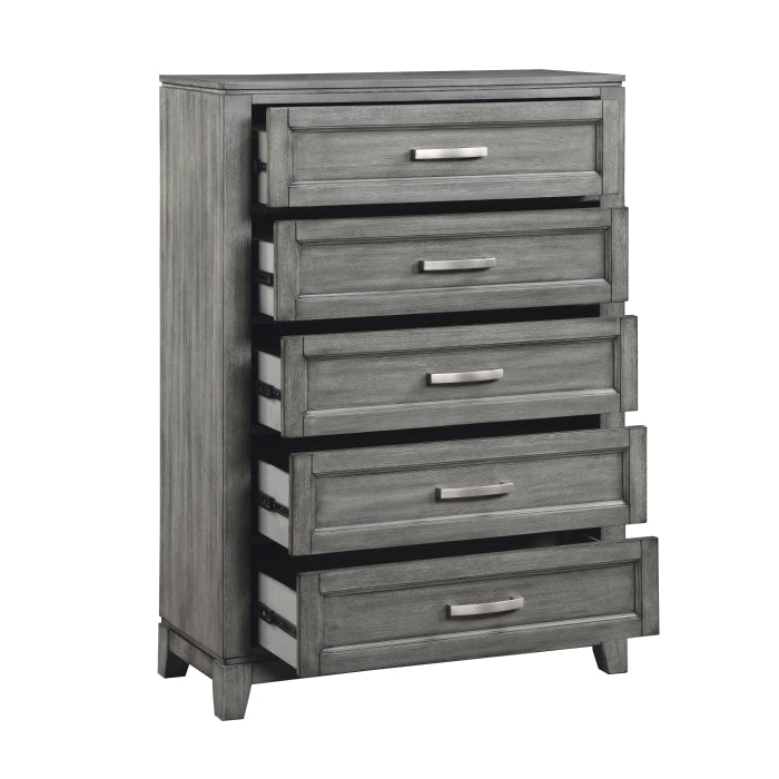 Garretson 5 Drawer Chest GREY