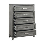 Garretson 5 Drawer Chest GREY
