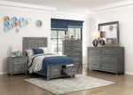 Garretson Twin Platform Storage Bed GREY