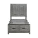 Garretson Twin Platform Storage Bed GREY