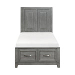 Garretson Twin Platform Storage Bed GREY