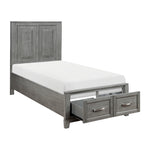 Garretson Twin Platform Storage Bed GREY