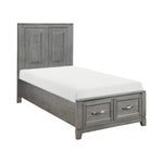 Garretson Twin Platform Storage Bed GREY